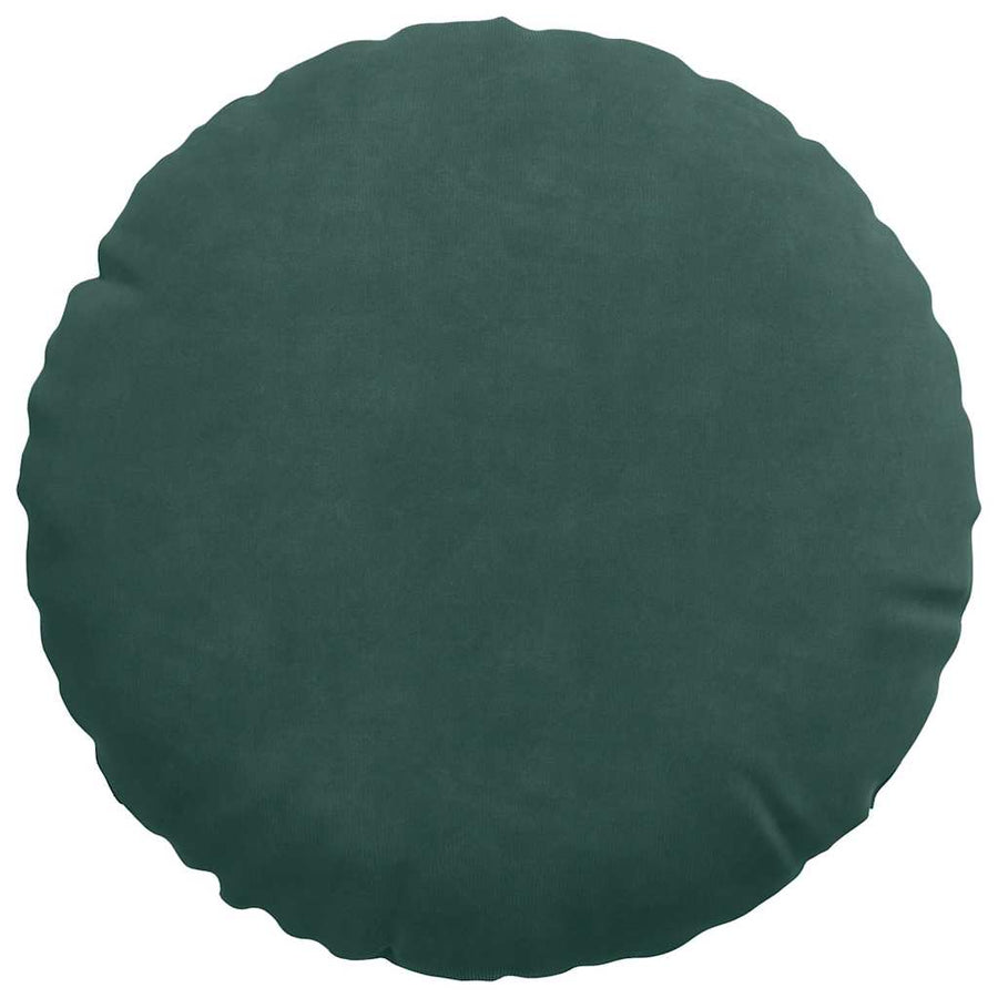 Zitkussens 2 pcs Donkergroen Ø 40 x 13 cm Fluweel