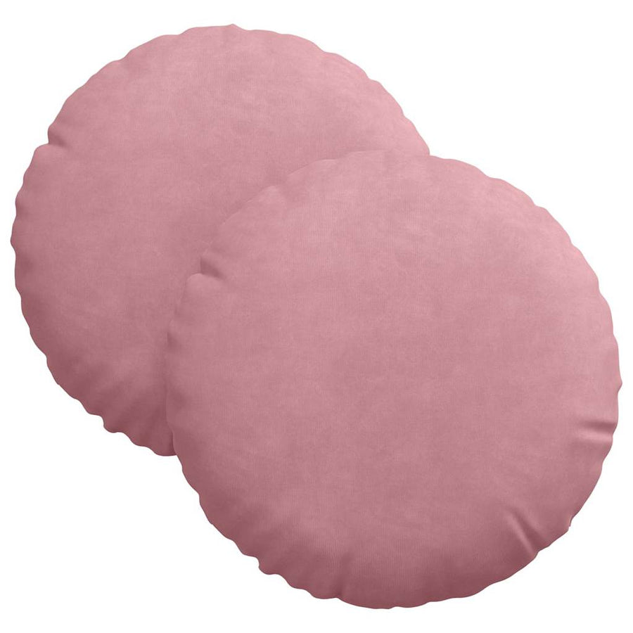 Zitkussens 2 pcs Roze Ø 40 x 13 cm Fluweel