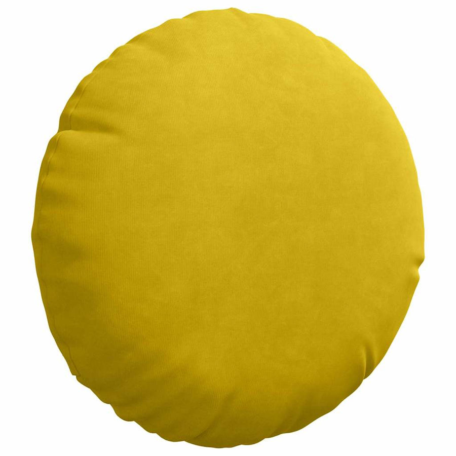 Zitkussens 2 pcs Geel Ø 40 x 13 cm Fluweel