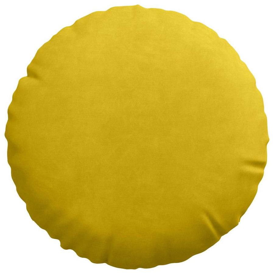 Zitkussens 2 pcs Geel Ø 40 x 13 cm Fluweel