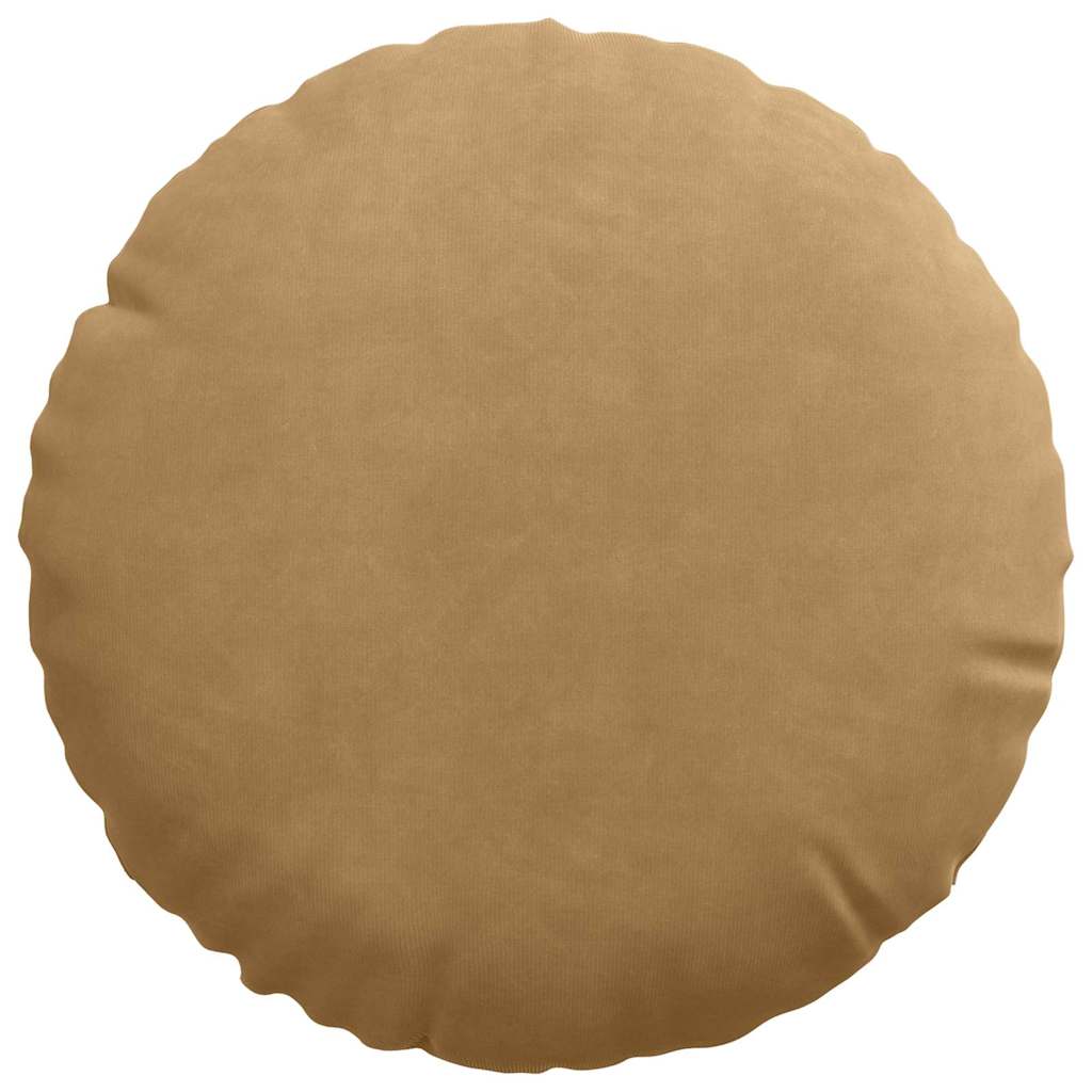 Zitkussens 2 pcs Bruin Ø 40 x 13 cm Fluweel
