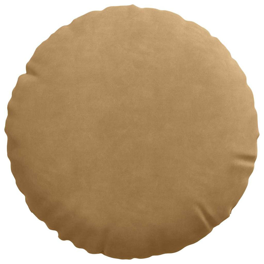 Zitkussens 2 pcs Bruin Ø 40 x 13 cm Fluweel