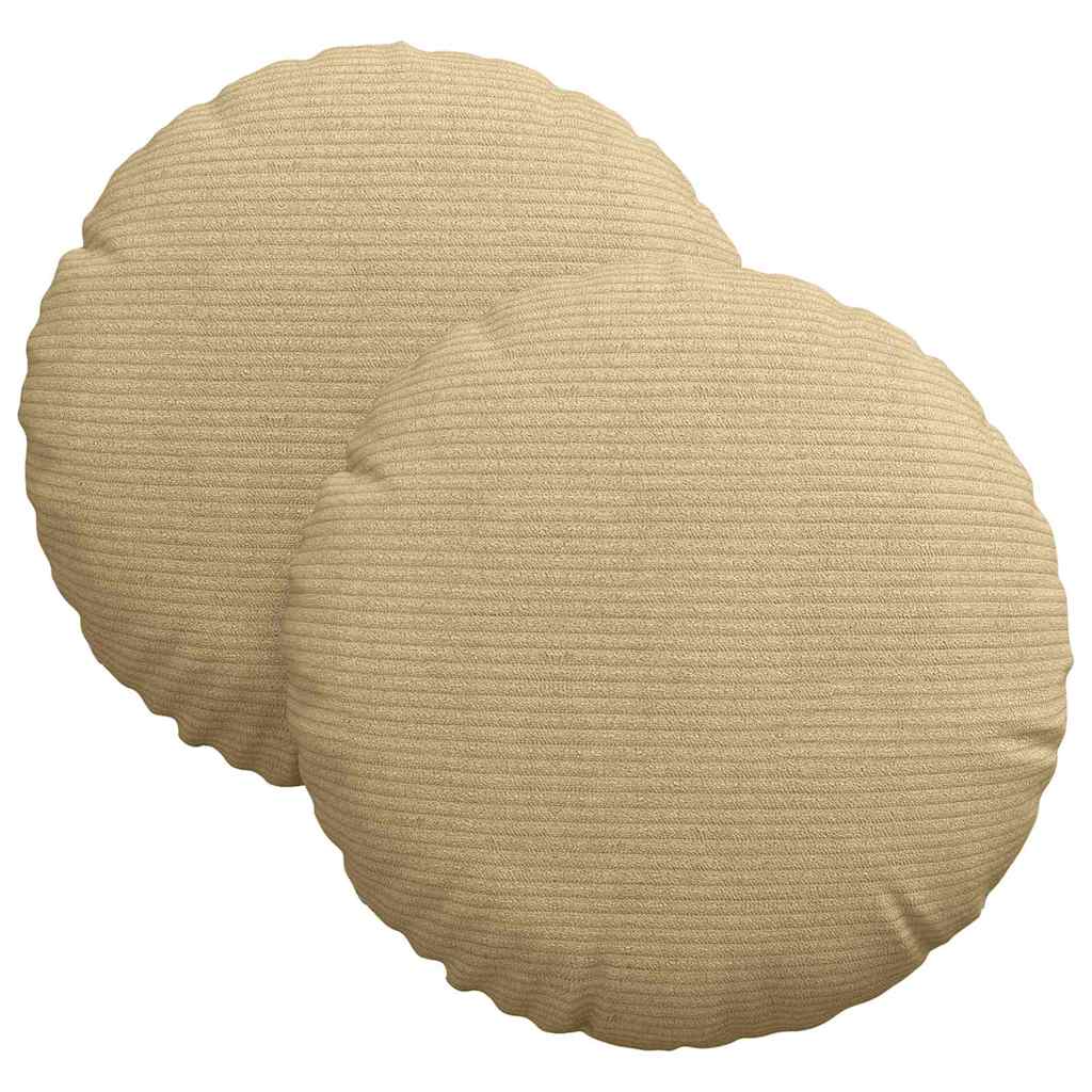 Zitkussens 2 pcs Grijs groen Ø 30 cm Katoen Stof