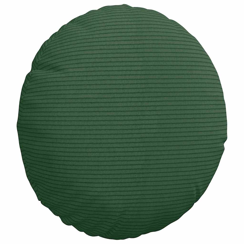 Zitkussens 2 pcs Donkergroen Ø 30 cm Katoen Stof