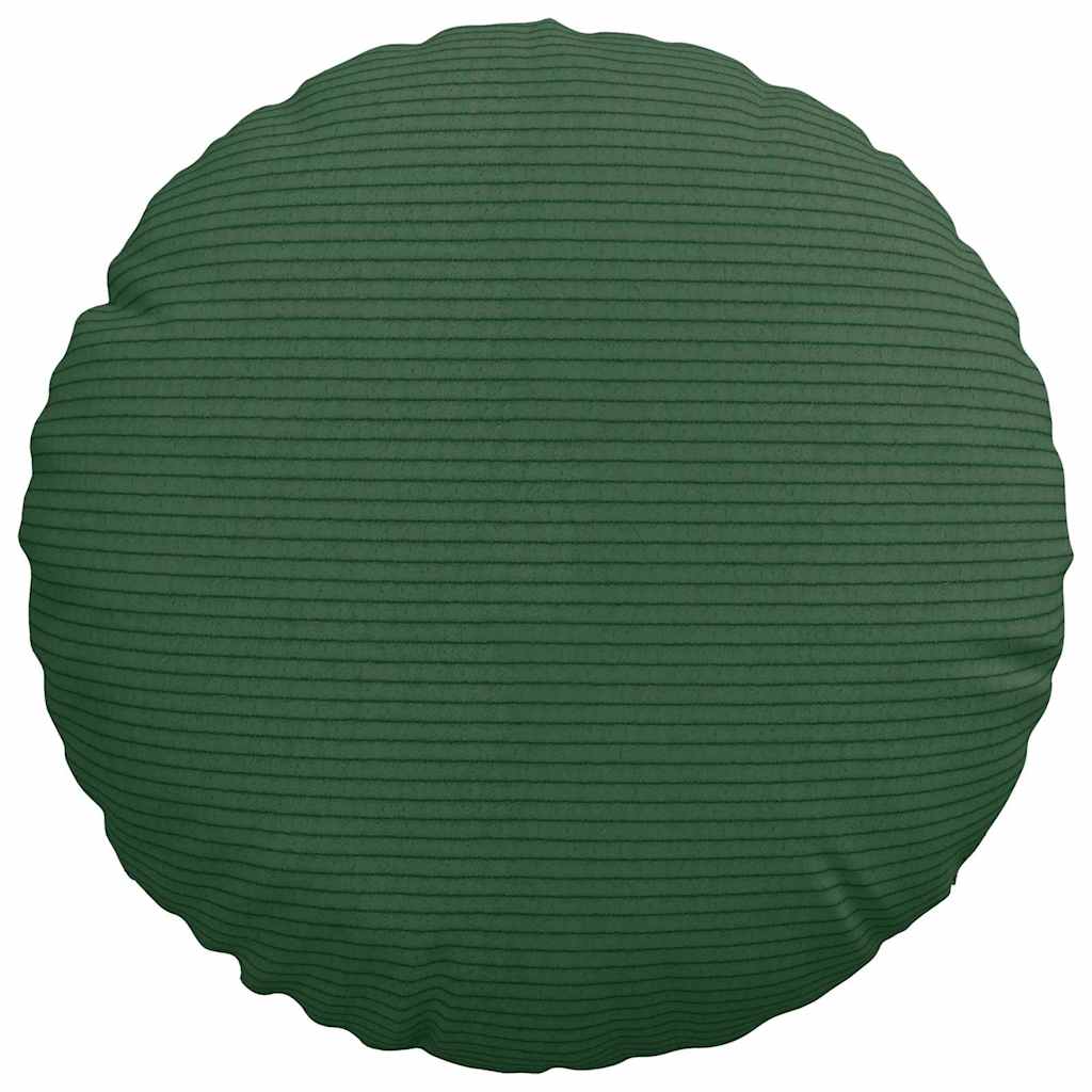 Zitkussens 2 pcs Donkergroen Ø 30 cm Katoen Stof