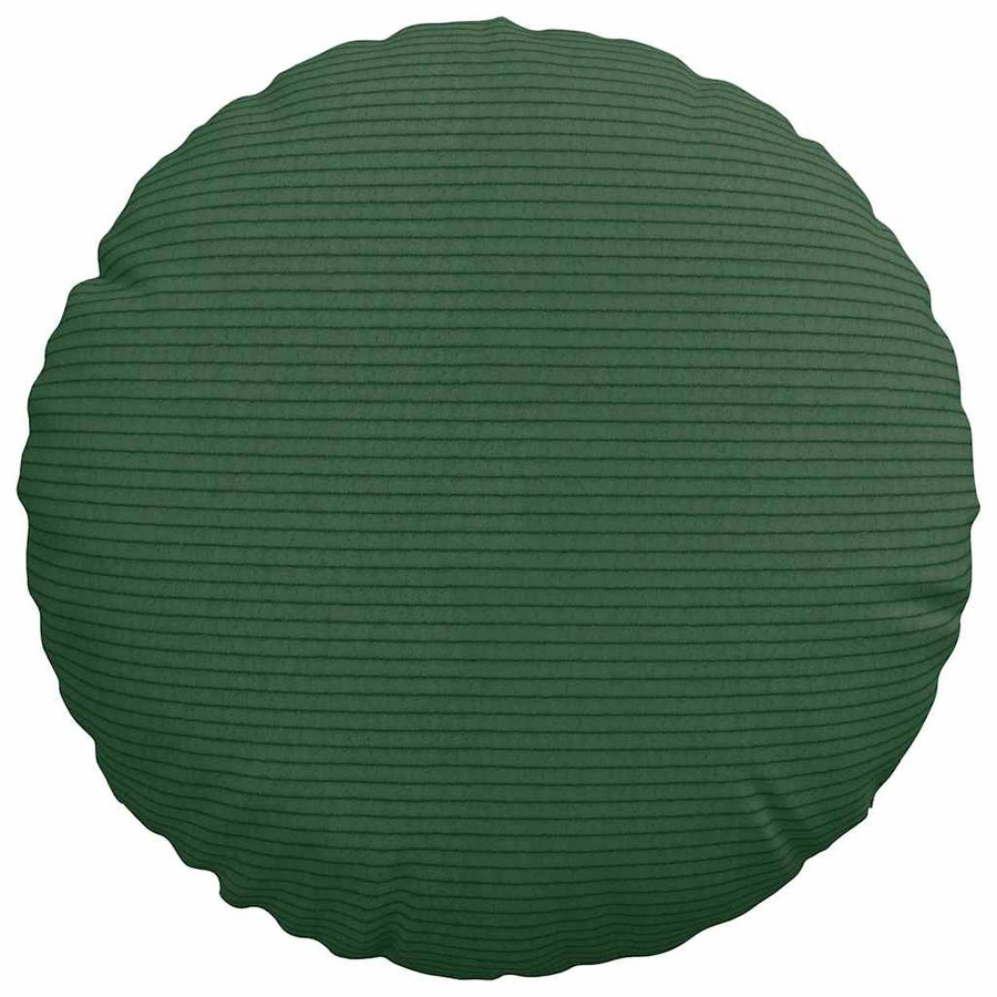 Zitkussens 2 pcs Donkergroen Ø 30 cm Katoen Stof