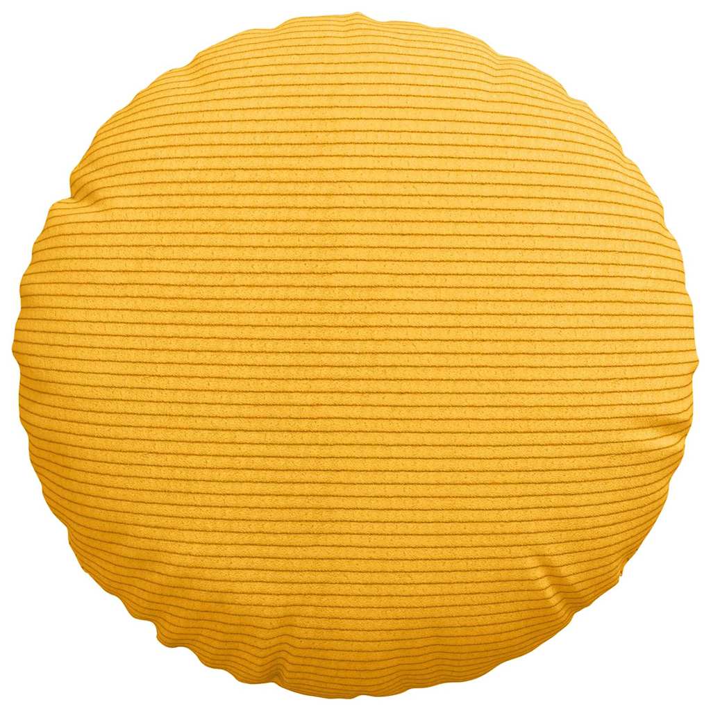 Zitkussens 2 pcs Lichtgeel Ø 30 cm Katoen Stof