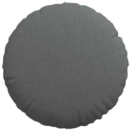 Zitkussens 2 pcs Donkergrijs Ø40 x 13 cm Stof