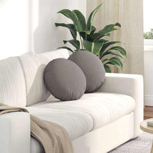 Zitkussens 2 pcs Taupe Ø40 x 13 cm Stof
