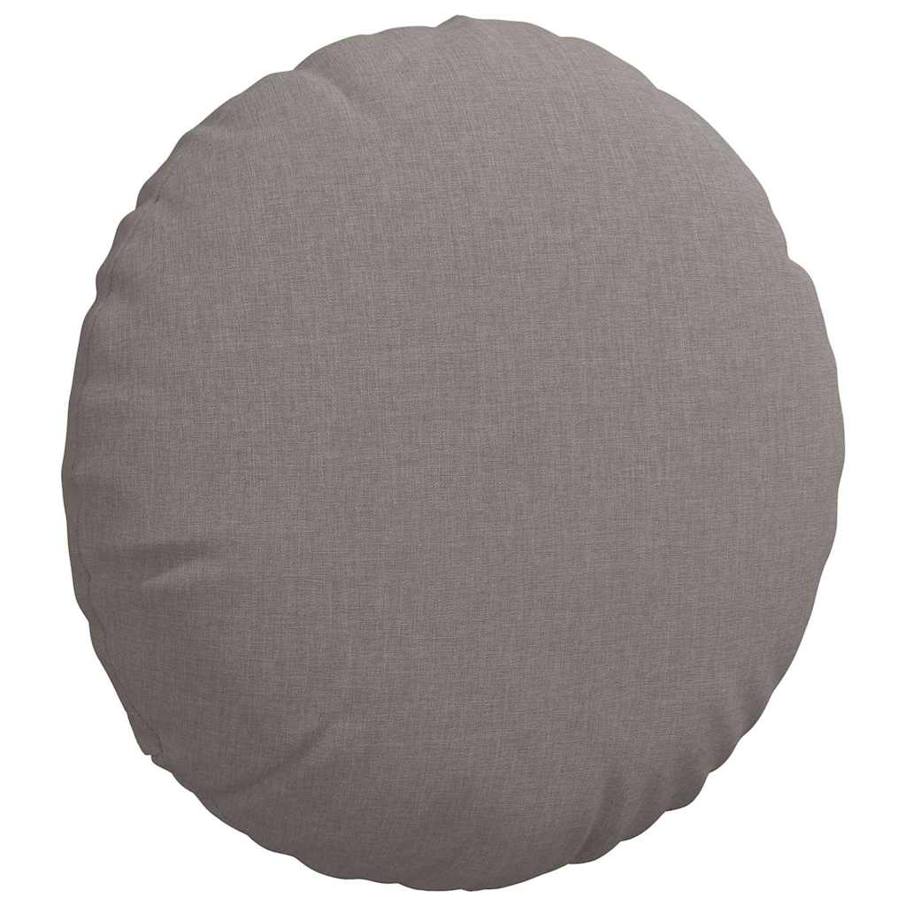 Zitkussens 2 pcs Taupe Ø40 x 13 cm Stof
