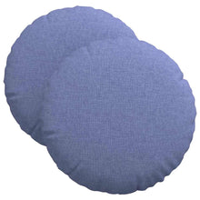 Zitkussens 2 pcs Jeans Blauw Ø40 x 13 cm Stof