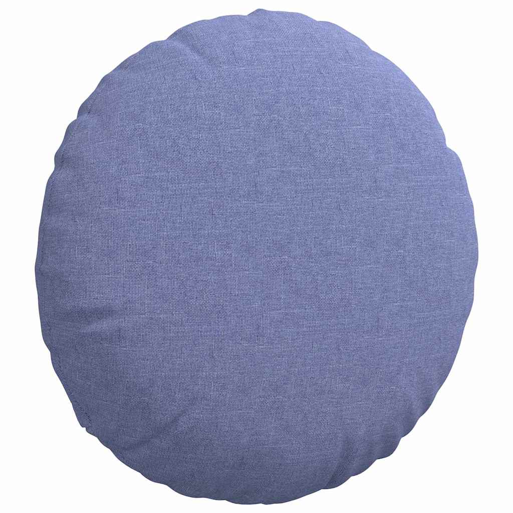 Zitkussens 2 pcs Jeans Blauw Ø40 x 13 cm Stof