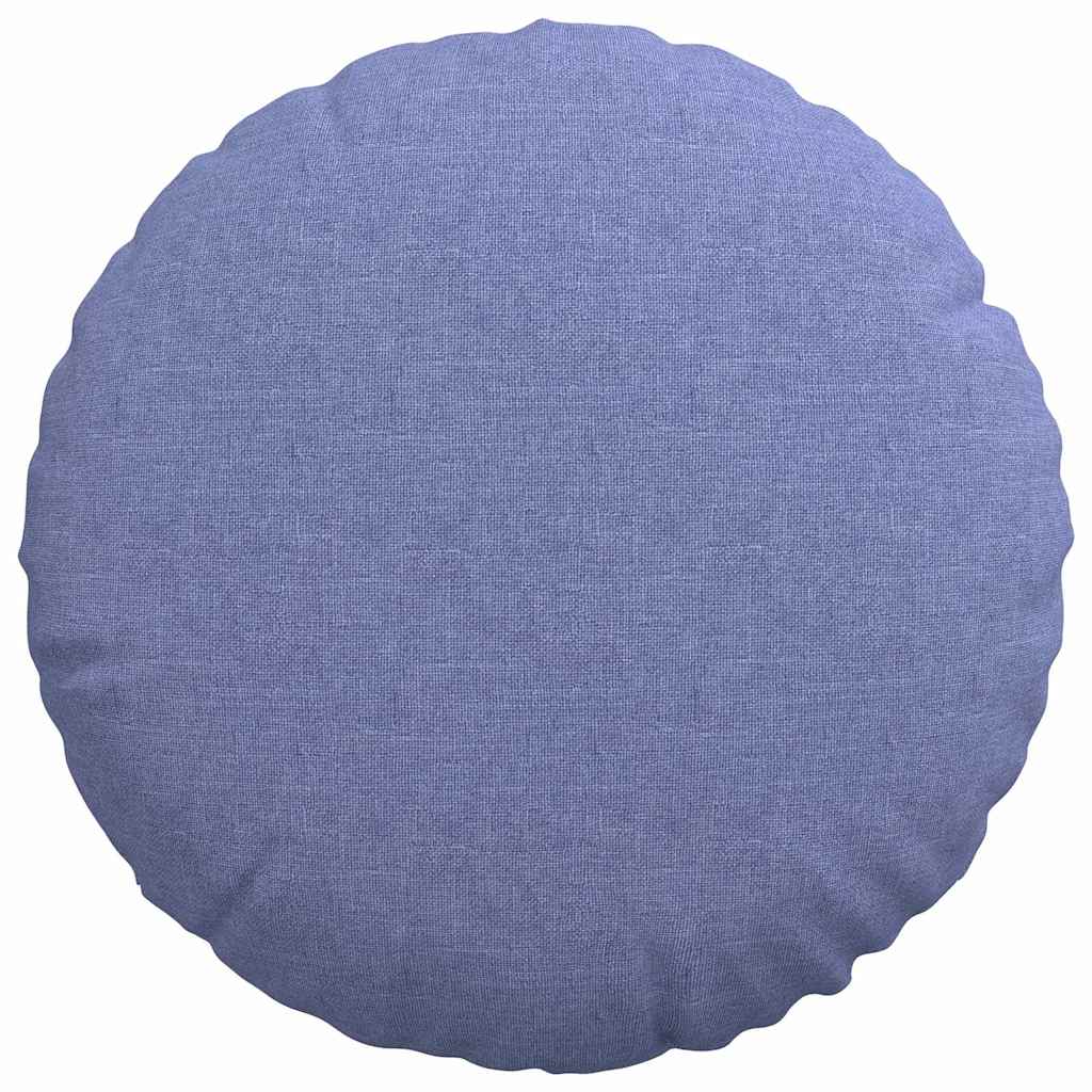 Zitkussens 2 pcs Jeans Blauw Ø40 x 13 cm Stof