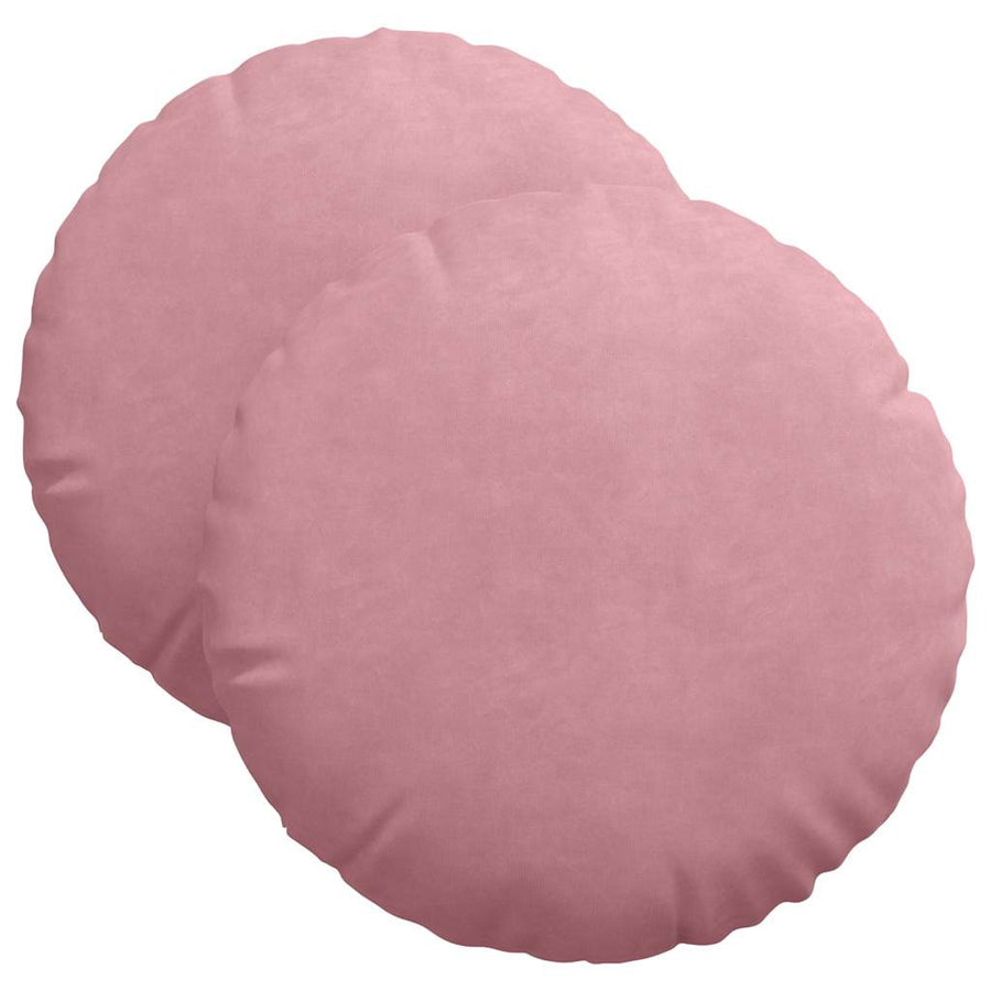 Zitkussens 2 pcs Roze Ø 40 x 13 cm Fluweel