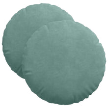 Zitkussens 2 pcs Zeegroen Ø 40 x 13 cm Fluweel