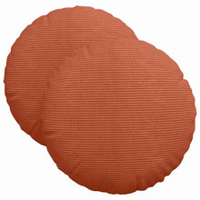 Zitkussens 2 pcs Rood-oranje Ø 40 cm Katoen Stof