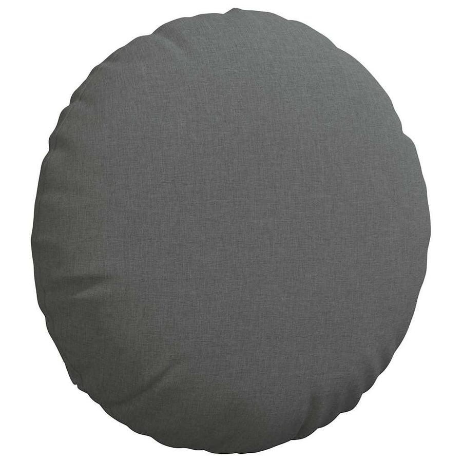 Zitkussens 2 pcs Donkergrijs Ø50 x 19 cm Stof