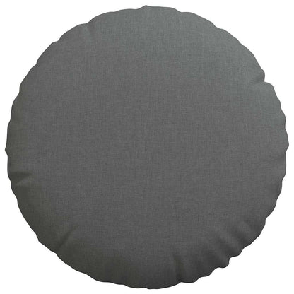Zitkussens 2 pcs Donkergrijs Ø50 x 19 cm Stof
