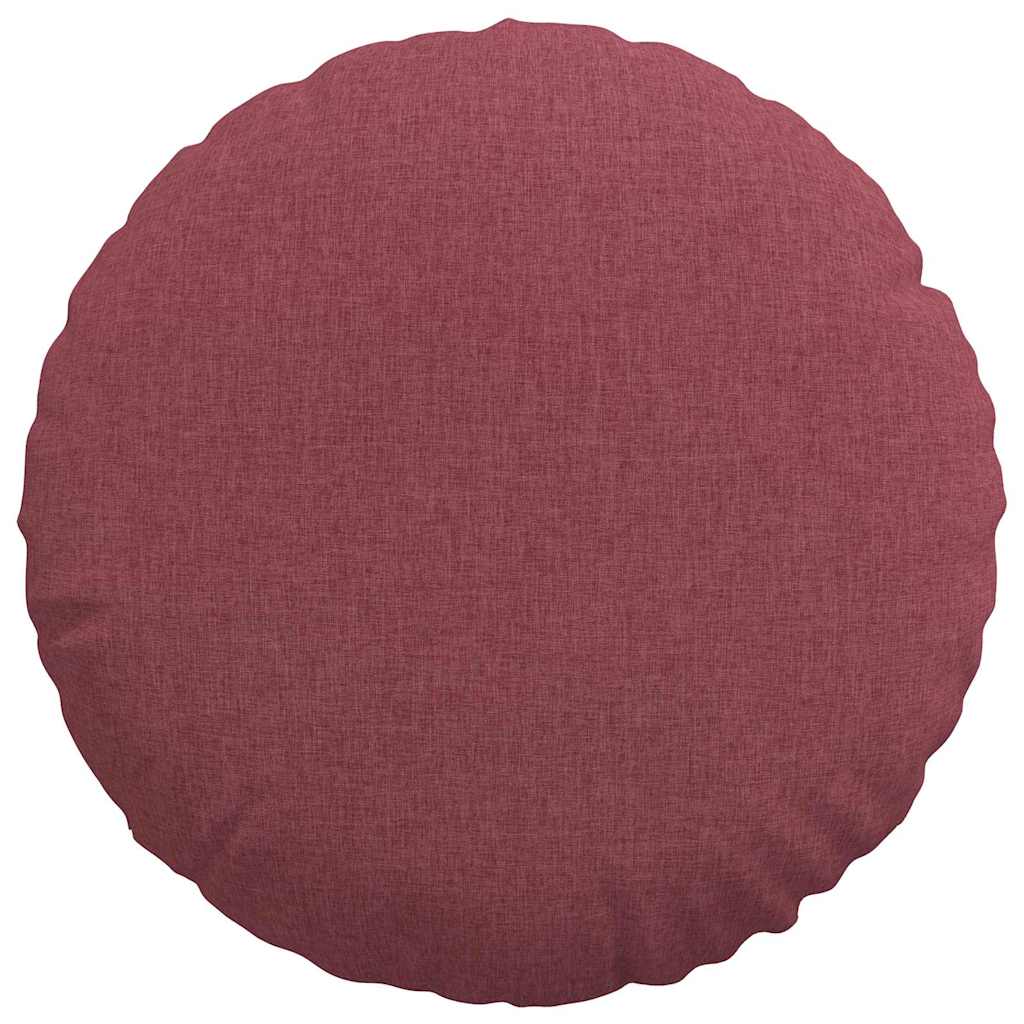 Zitkussens 2 pcs Wijnrood Ø50 x 19 cm Stof