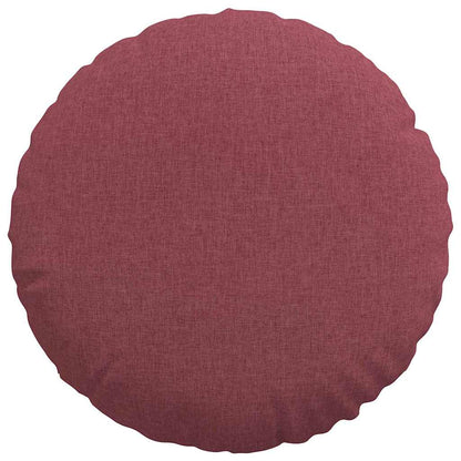 Zitkussens 2 pcs Wijnrood Ø50 x 19 cm Stof
