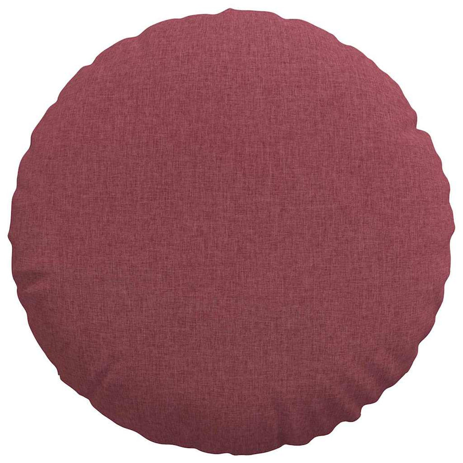 Zitkussens 2 pcs Wijnrood Ø50 x 19 cm Stof