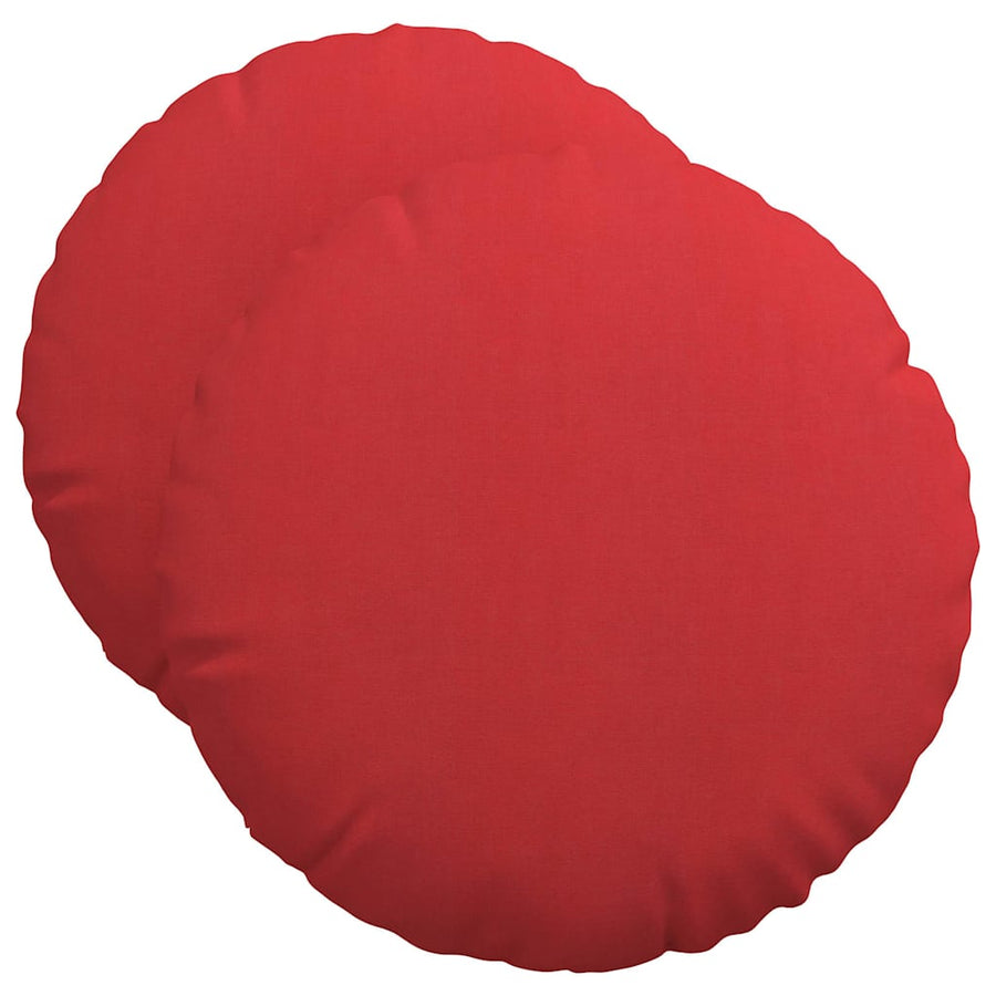 Zitkussens 2 pcs Rood Ø50 x 19 cm Stof