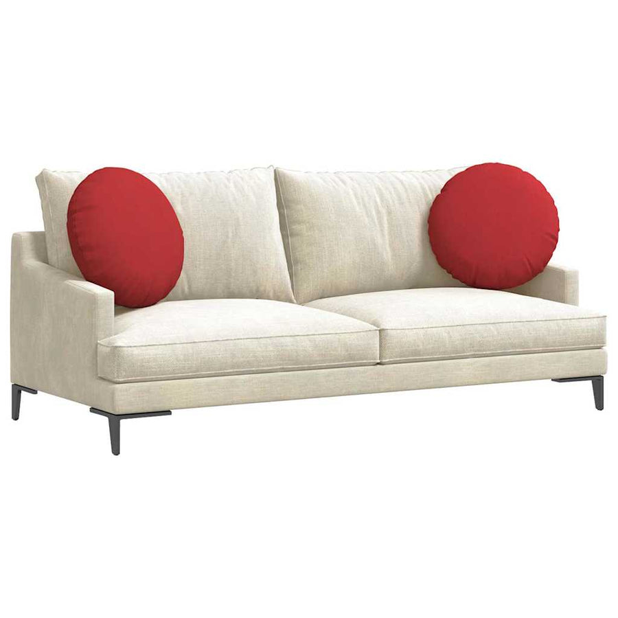 Zitkussens 2 pcs Rood Ø50 x 19 cm Stof