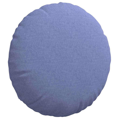 Zitkussens 2 pcs Jeans Blauw Ø50 x 19 cm Stof