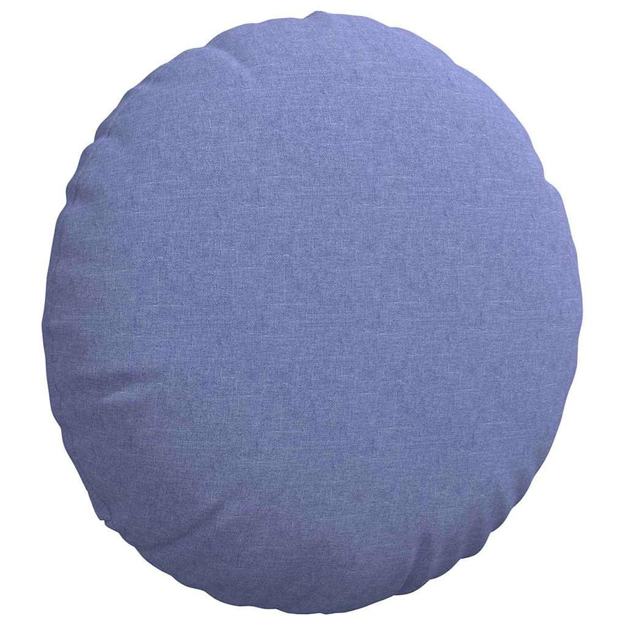 Zitkussens 2 pcs Jeans Blauw Ø50 x 19 cm Stof