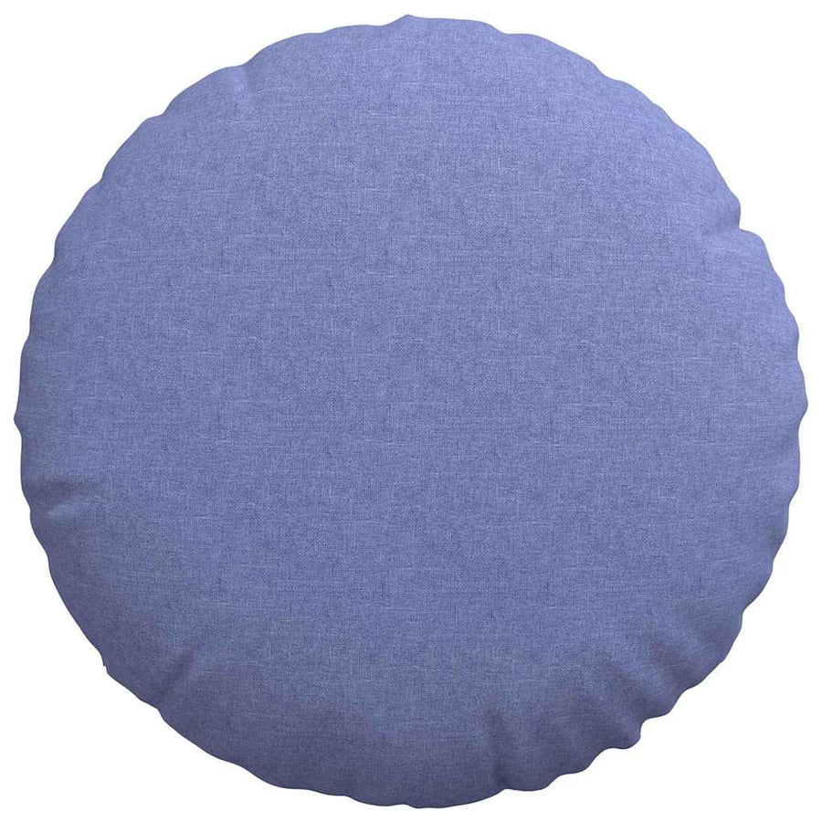 Zitkussens 2 pcs Jeans Blauw Ø50 x 19 cm Stof