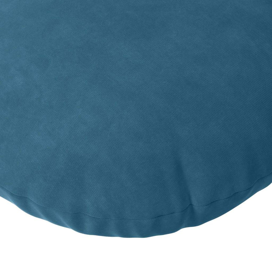 Zitkussens 2 pcs Blauw Ø 40 x 13 cm Fluweel
