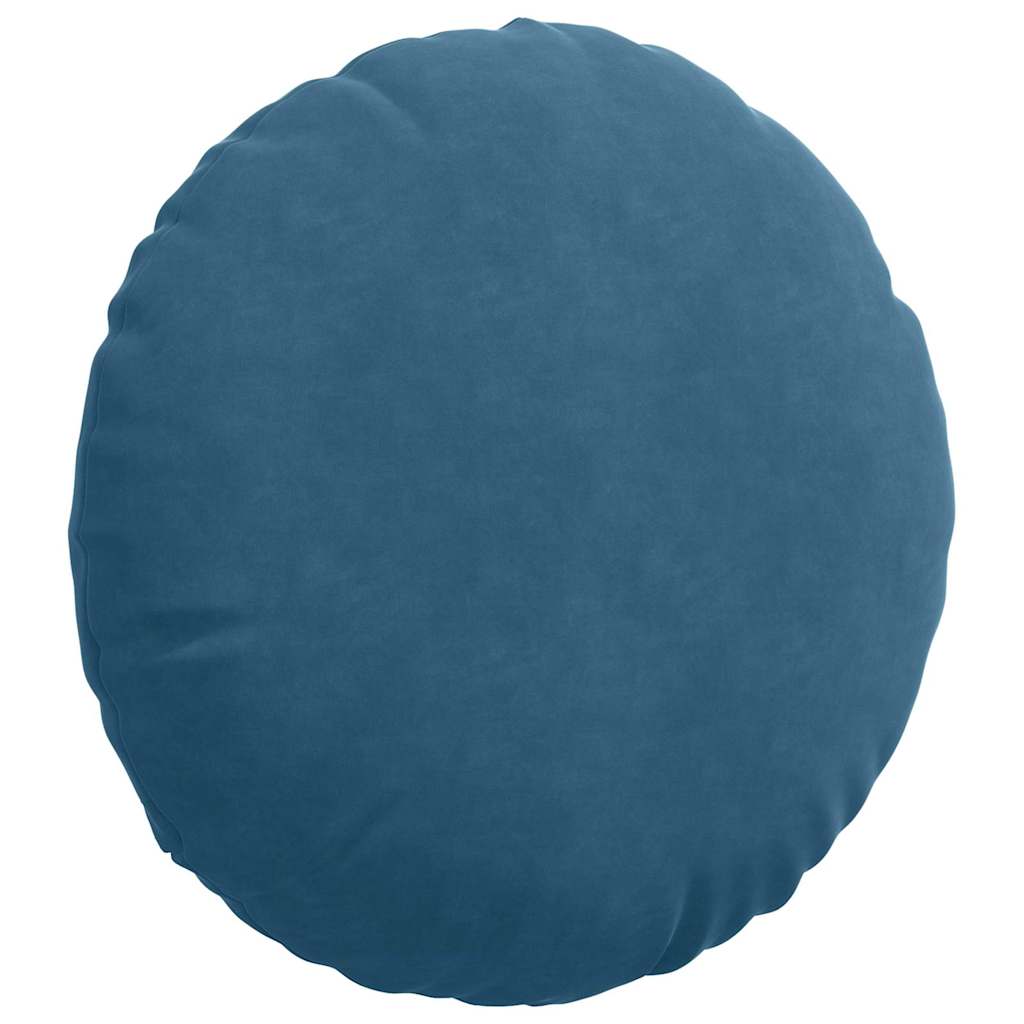 Zitkussens 2 pcs Blauw Ø 40 x 13 cm Fluweel