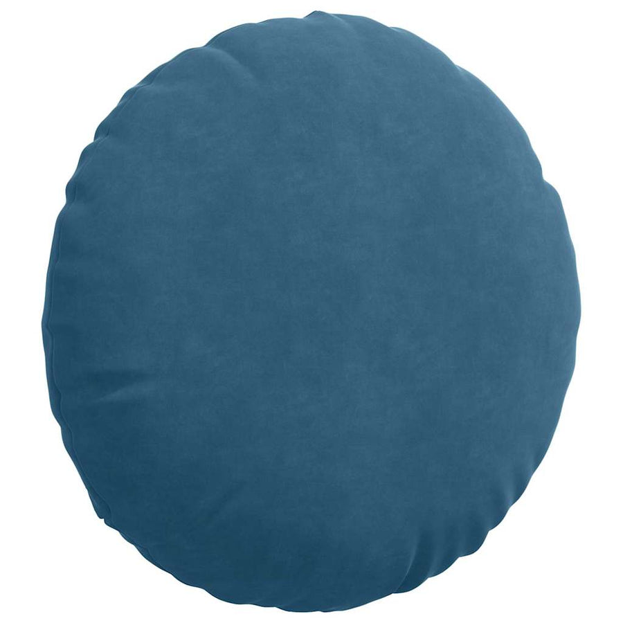 Zitkussens 2 pcs Blauw Ø 40 x 13 cm Fluweel