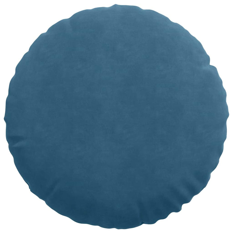 Zitkussens 2 pcs Blauw Ø 40 x 13 cm Fluweel
