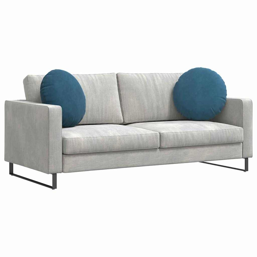 Zitkussens 2 pcs Blauw Ø 40 x 13 cm Fluweel
