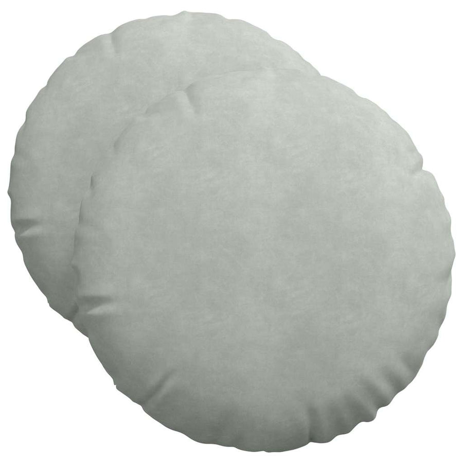 Zitkussens 2 pcs Lichtgrijs Ø 40 x 13 cm Fluweel