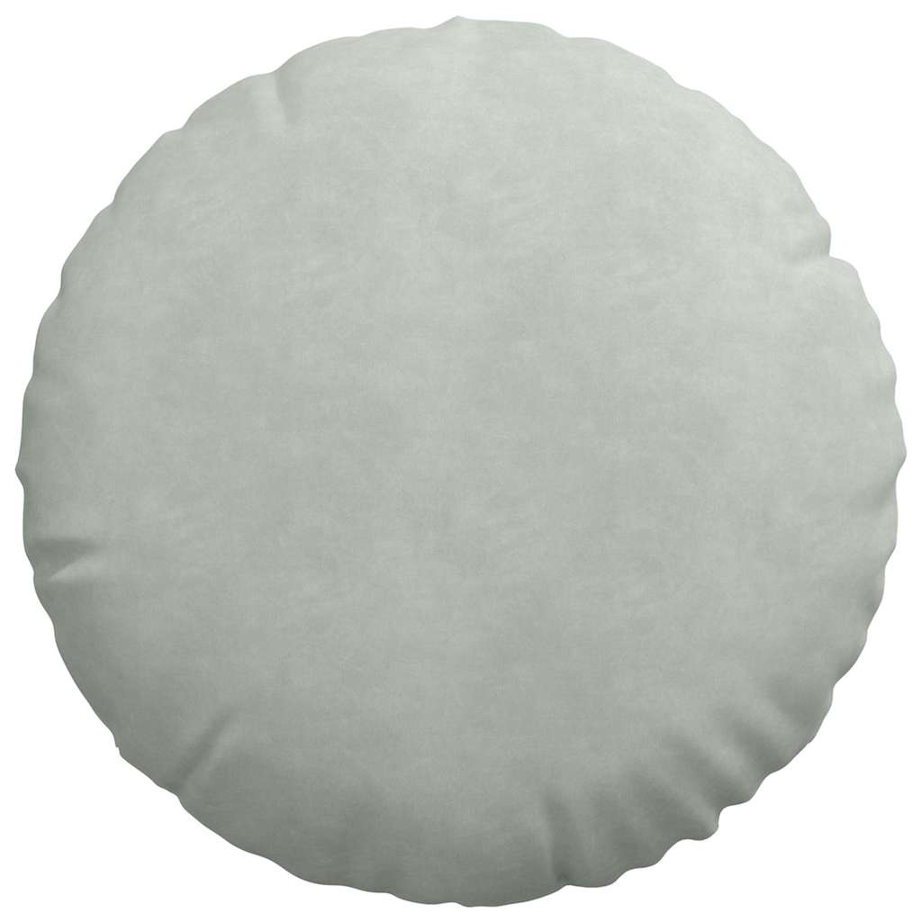 Zitkussens 2 pcs Lichtgrijs Ø 40 x 13 cm Fluweel