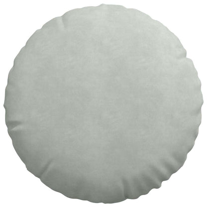 Zitkussens 2 pcs Lichtgrijs Ø 40 x 13 cm Fluweel