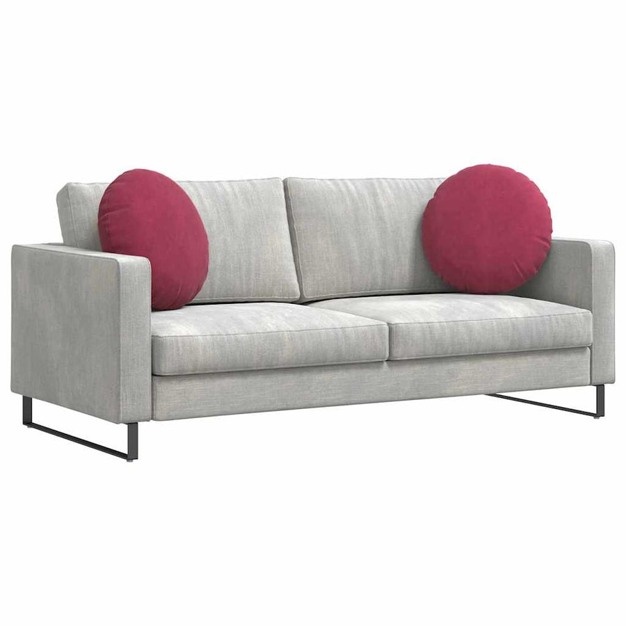 Zitkussens 2 pcs Wijnrood Ø 40 x 13 cm Fluweel