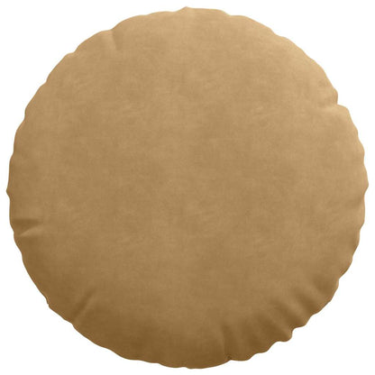 Zitkussens 2 pcs Bruin Ø50 x 19 cm Fluweel