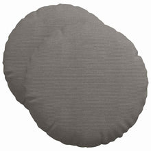 Zitkussens 2 pcs Lichtgrijs Ø 50 cm Katoen Stof