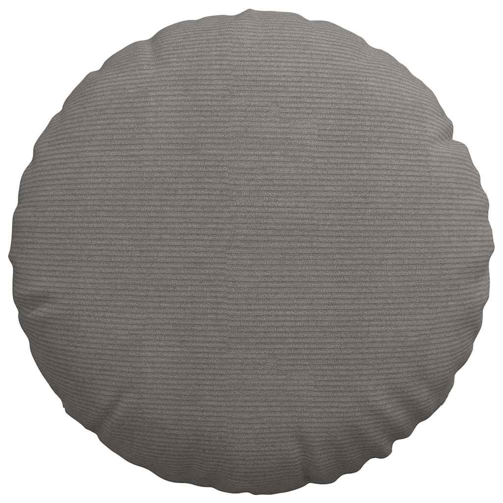 Zitkussens 2 pcs Lichtgrijs Ø 50 cm Katoen Stof