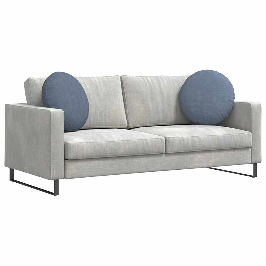 Zitkussens 2 pcs Blauw Ø 50 cm Katoen Stof
