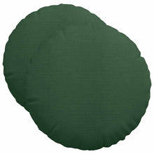 Zitkussens 2 pcs Donkergroen Ø 50 cm Katoen Stof