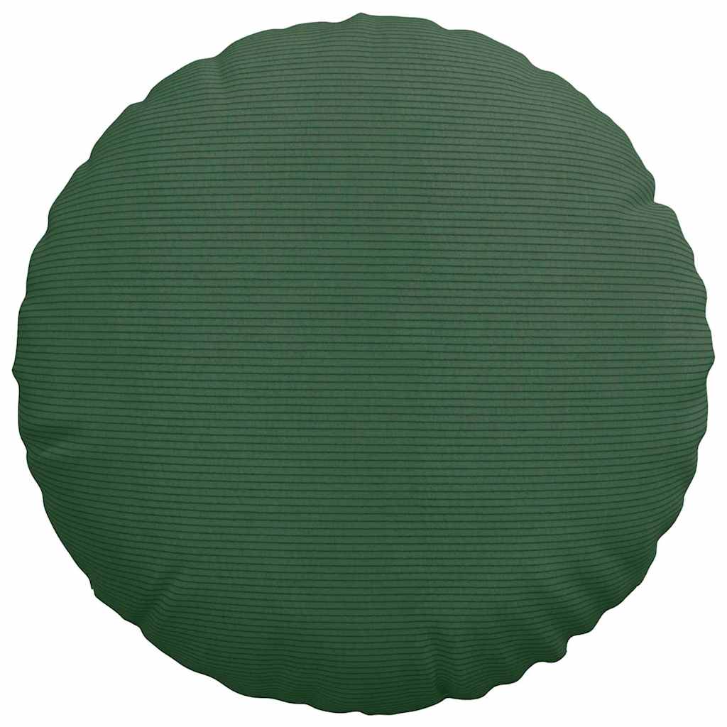 Zitkussens 2 pcs Donkergroen Ø 50 cm Katoen Stof