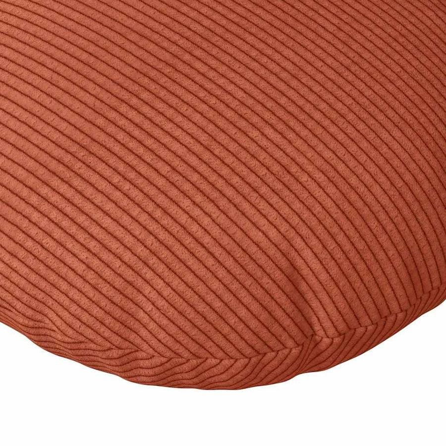 Zitkussens 2 pcs Rood-oranje Ø 50 cm Katoen Stof