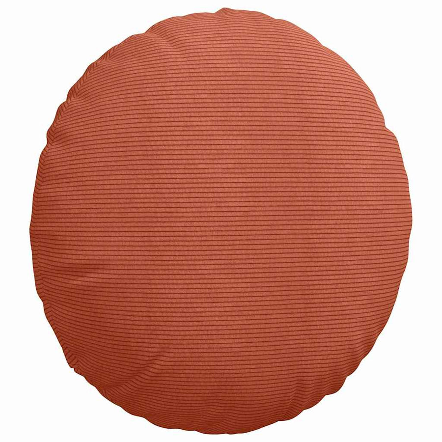 Zitkussens 2 pcs Rood-oranje Ø 50 cm Katoen Stof