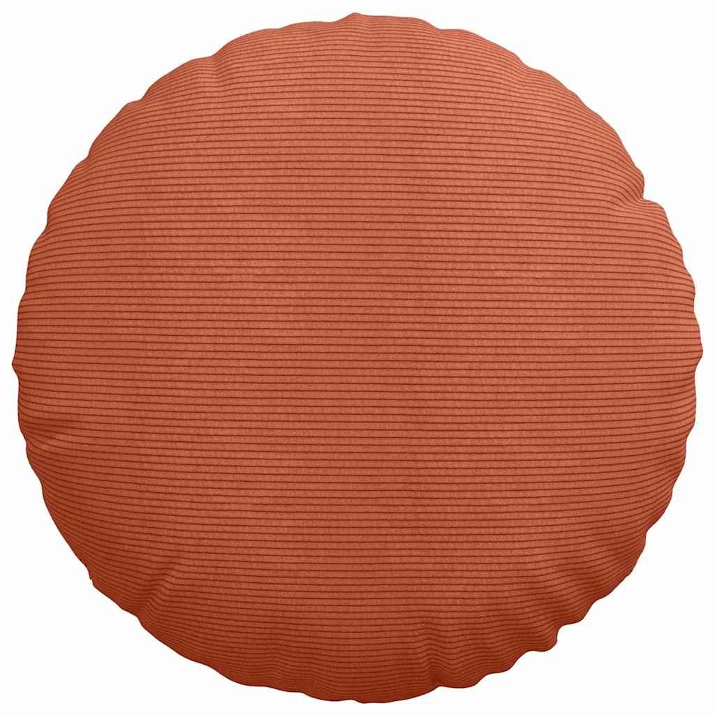 Zitkussens 2 pcs Rood-oranje Ø 50 cm Katoen Stof