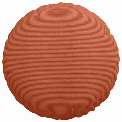 Zitkussens 2 pcs Rood-oranje Ø 50 cm Katoen Stof
