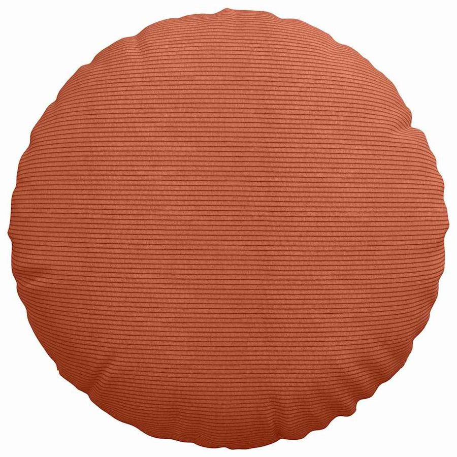 Zitkussens 2 pcs Rood-oranje Ø 50 cm Katoen Stof